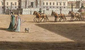 Фрагмент Вид Михайловского замка со стороны площади Коннетабль