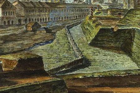 Фрагмент Вид Москвы от Троицких ворот Кремля