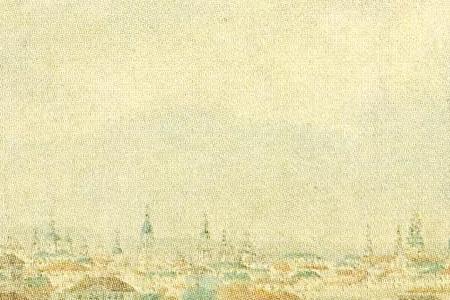 Фрагмент Вид  Москвы с высот правого берега Яузы.