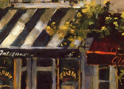 Фрагмент Вид на кафе во Франции