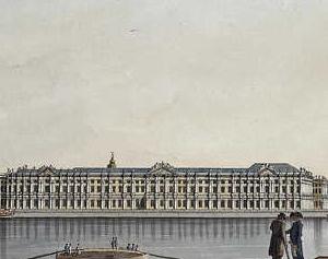 Фрагмент Вид на Неву от старой Биржи