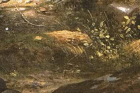 Фрагмент Вид на острове Валааме.1858.