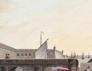 Фрагмент Вид Невских ворот и Комендантской пристани Петропавловской крепости