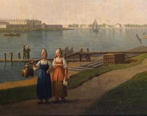 Фрагмент Вид Смольного монастыря со стороны Охты