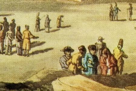 Фрагмент Вид Спасских ворот и окружностей их в Москве.