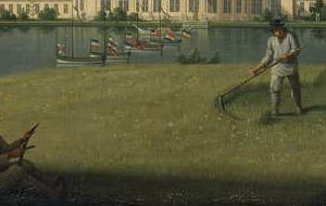 Фрагмент Вид Таврического дворца со стороны сада