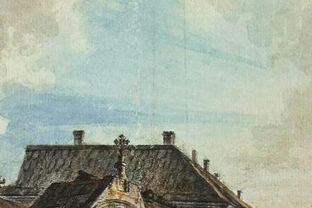 Фрагмент Вид церкви Гребневской Богоматери и Владимирских ворот Китай-города