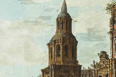 Фрагмент Вид церкви Никола Большой Крест на Ильинке