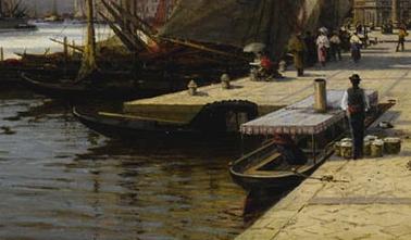 Фрагмент ВИД ВЕНЕЦИИ С САНТА-МАРИЯ-ДЕЛЛА-САЛЮТЕ НА ЗАДНЕМ ПЛАНЕ