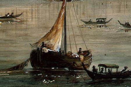 Фрагмент Вид Зимнего дворца с Невы