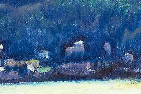 Фрагмент VIEW FROM HOTEL WALDHAUS TO ST. MORITZ BAD, 1918