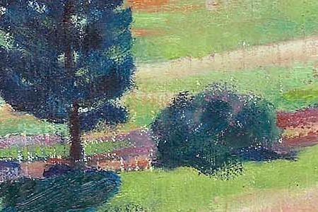 Фрагмент VIEW FROM HOTEL WALDHAUS TO ST. MORITZ BAD, 1918