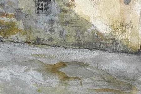 Фрагмент VIEW OF A COURTYARD, ITALY; ENTRANCE TO A HOUSE, LAKE LUGANO