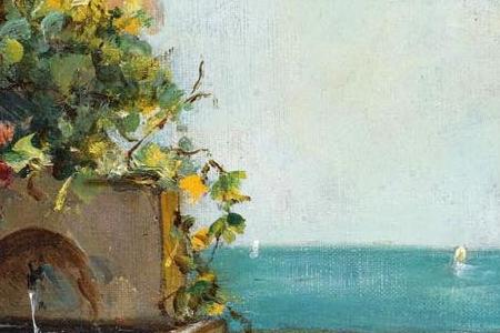 Фрагмент VIEW OF A GARDEN IN THE SOUTH OF FRANCE