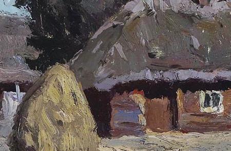 Фрагмент View of a Village at Night