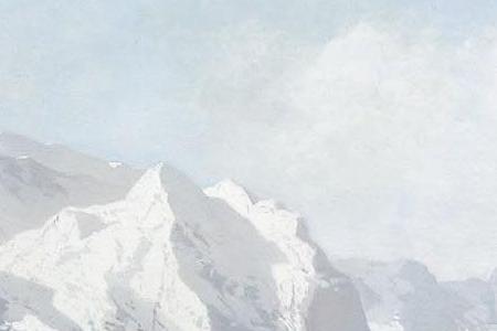 Фрагмент View of Lauterbrunnen with the Eiger Mеnch and Jungfrau