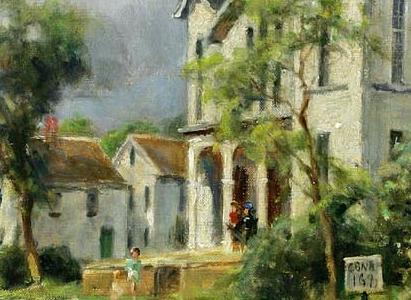 Фрагмент View of Old Mystic Connecticut