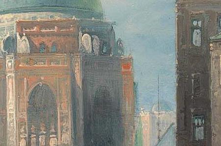 Фрагмент View of Santa Maria della Salute in Venice