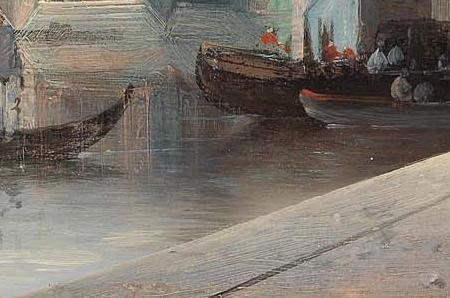 Фрагмент View of Santa Maria della Salute in Venice