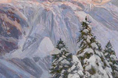 Фрагмент View of the Fluchthorn in the Eastern Silvretta