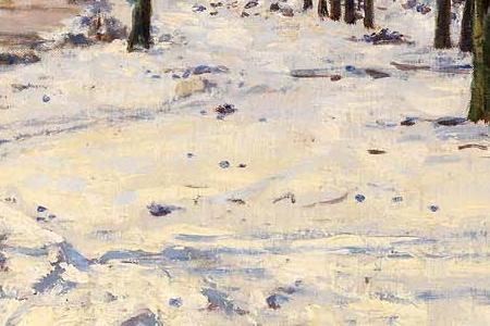 Фрагмент View of the Kremlin and Cathedral of Christ the Saviour in Winter