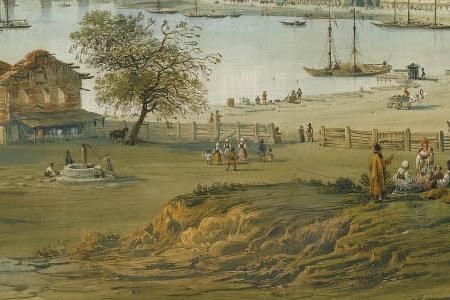 Фрагмент VIEW OF THE MOSCOW KREMLIN FROM USTINSKY BRIDGE