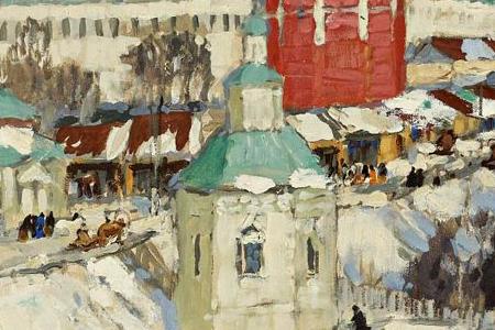 Фрагмент VIEW OF TROITSE-SERGIYEVA LAVRA 1923