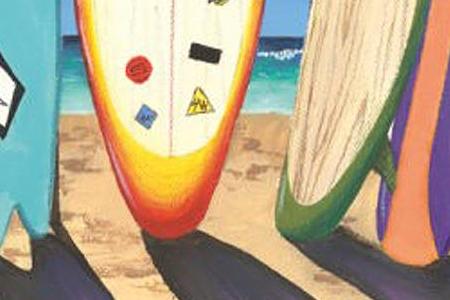 Фрагмент Виндсерферы отдыхают