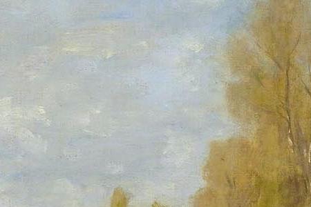 Фрагмент VOILIER SUR LE PETIT BRAS DE LA SEINE ARGENTEUIL