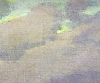 Фрагмент Волны, разбивающиеся о скалы