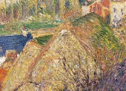 Фрагмент Vue sur le village d Osny