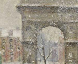 Фрагмент WASHINGTON SQUARE, NEW YORK WINTER