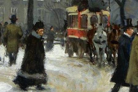 Фрагмент winter in Kongens Nytorv, Copenhagen