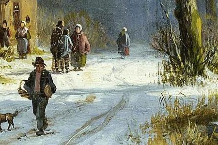 Фрагмент WINTER IN THE WOODS