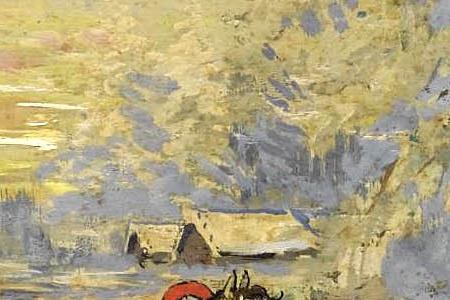 Фрагмент WINTER SUNSET WITH TROIKA