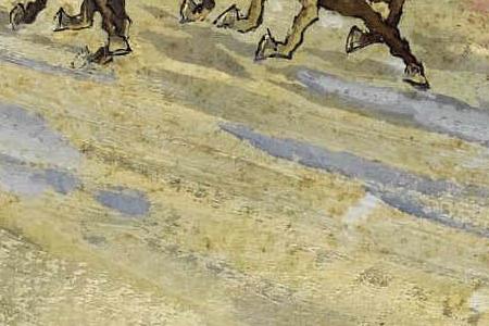 Фрагмент WINTER SUNSET WITH TROIKA