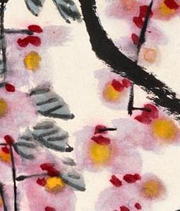 Фрагмент WISTERIA AND BIRDS