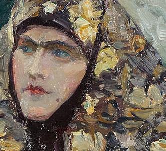 Фрагмент Woman in traditional costume