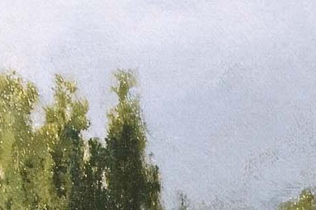 Фрагмент Южный пейзаж. 1881.