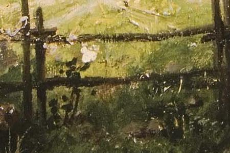 Фрагмент Южный пейзаж. 1881.