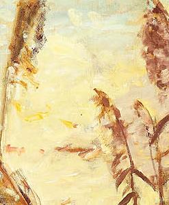 Фрагмент Закат на озере