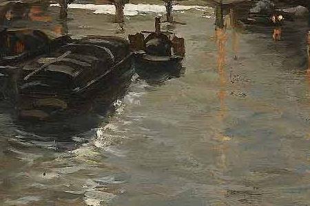 Фрагмент ЗАЛИТЫЙ ЛУННЫМ СВЕТОМ ВИД НА СЕНУ