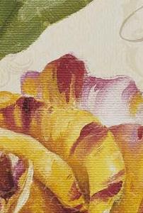 Фрагмент Зеленая птица в цветах