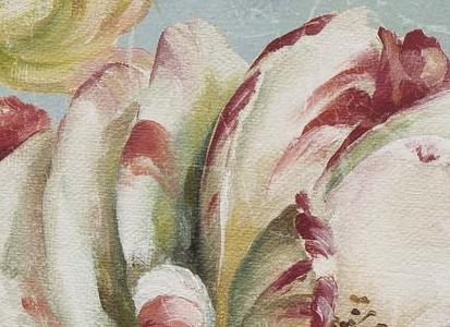 Фрагмент Желтая птичка с белой розой 2