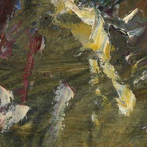 Фрагмент Женский портрет в болотно зеленых тонах