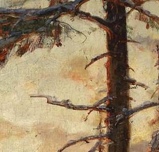 Фрагмент Зимний пейзаж 1904