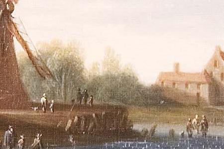 Фрагмент Зимний пейзаж.