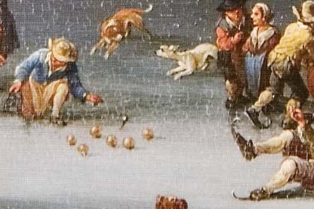 Фрагмент Зимний пейзаж.