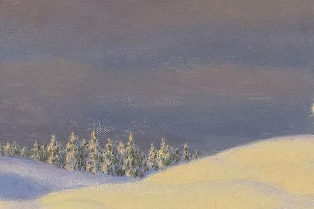 Фрагмент Зимний пейзаж