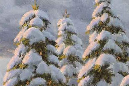 Фрагмент ЗИМНИЙ ПЕЙЗАЖ